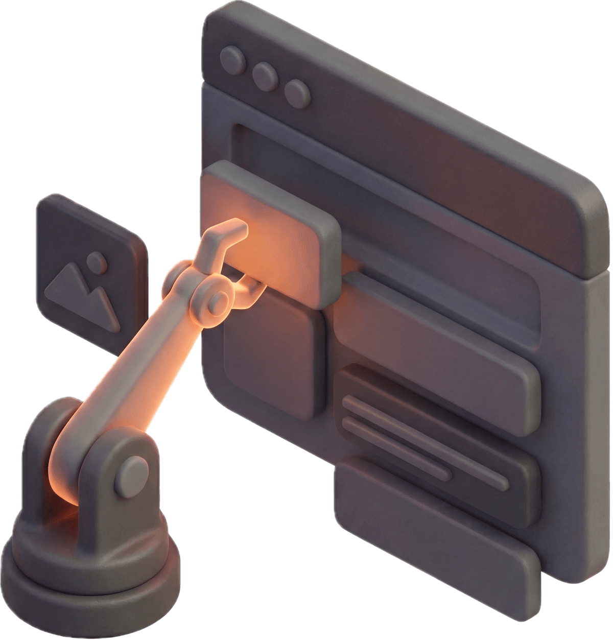 Robot building illustration